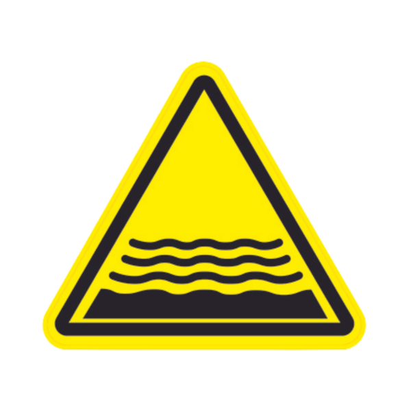 Panneau Triangle PSI Danger Ruisseau TRI-ABS147